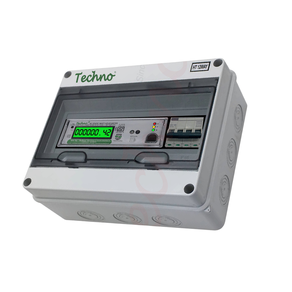 Three Phase Din Rail Energy Meter with Enclosure