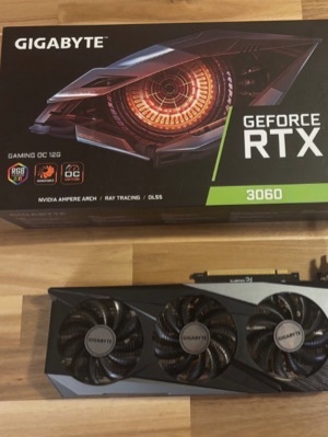 Brand Gigabytes RTX 3060 12GB graphics card