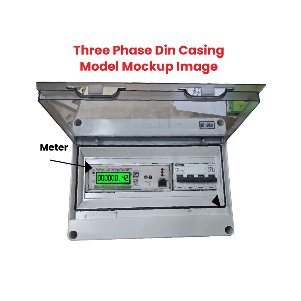 Polycarbonate Enclosure for Three Phase Din Energy Meter