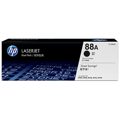 HP 88A Black Toner Cartridge CC388A