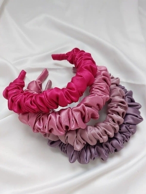 Silk hair band