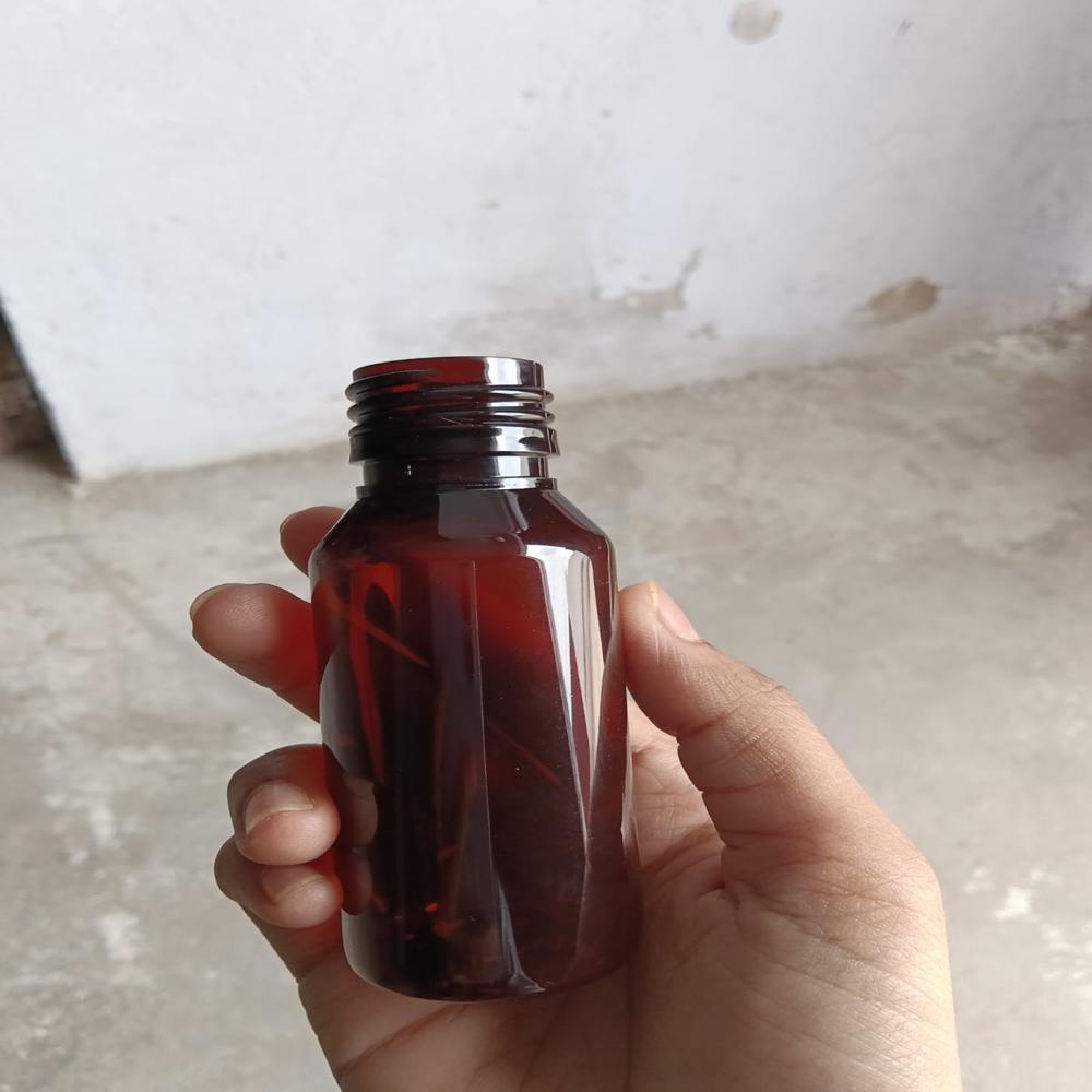 60 ml Amber Round Pharma Pet Bottle