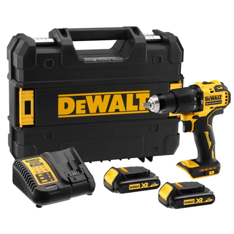Dewalt Dcd709S2T-Qw 18V Brushless Compact Hammer Drill Driver 1.5Ah Battery - Battery Capacity: 1.5 Ampere-Hour (Ah)