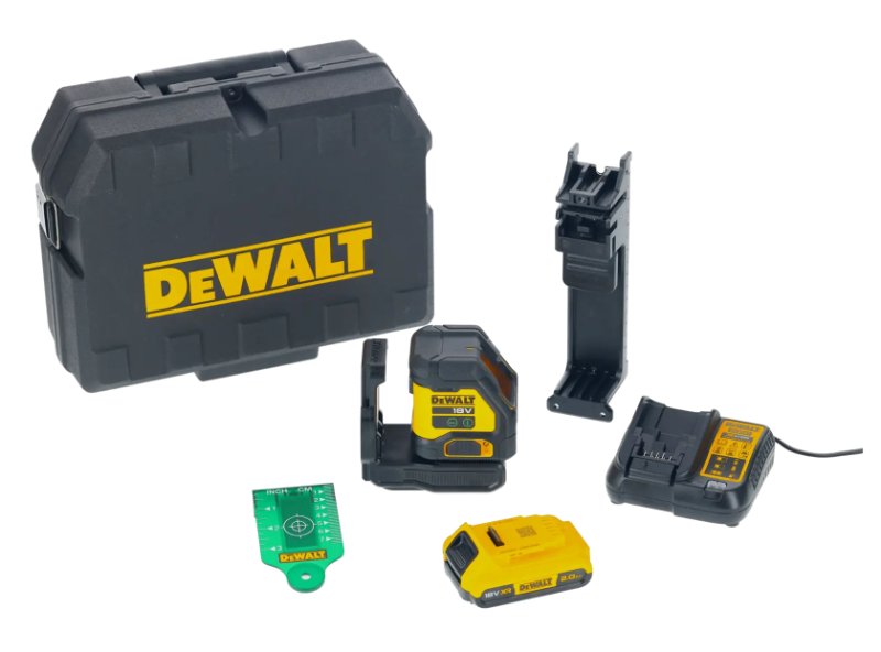 Dewalt Dcle34021d1-qw Compact 18v Cross Line Laser Green - Application: Levelling And Alignment For Tiling