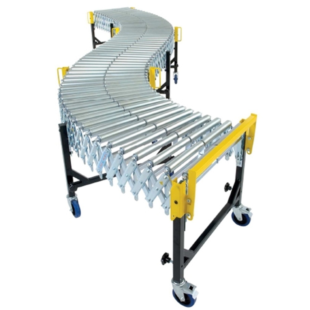 Flexible Roller Conveyor - Color: Blue / Silver