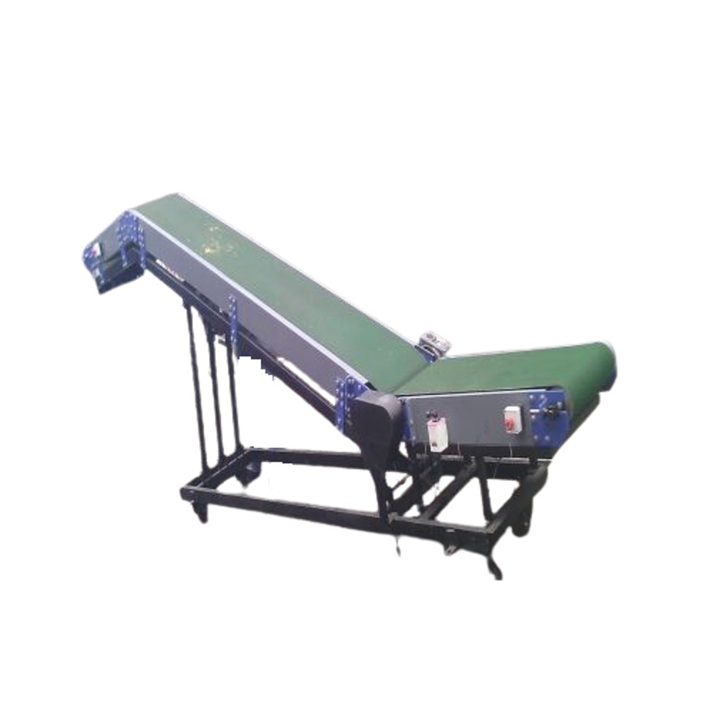 Truck Loading And Unloading Conveyor - Mild Steel, 5ft Horizontal & 12ft Inclined Design | Heat Resistant, 375kg Load Capacity, 5-year Warranty, Flat Belt System