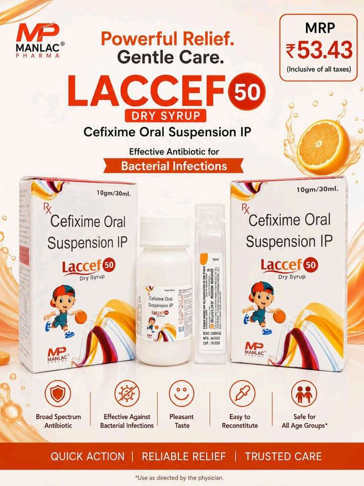 Laccef 50 Dry Syrup