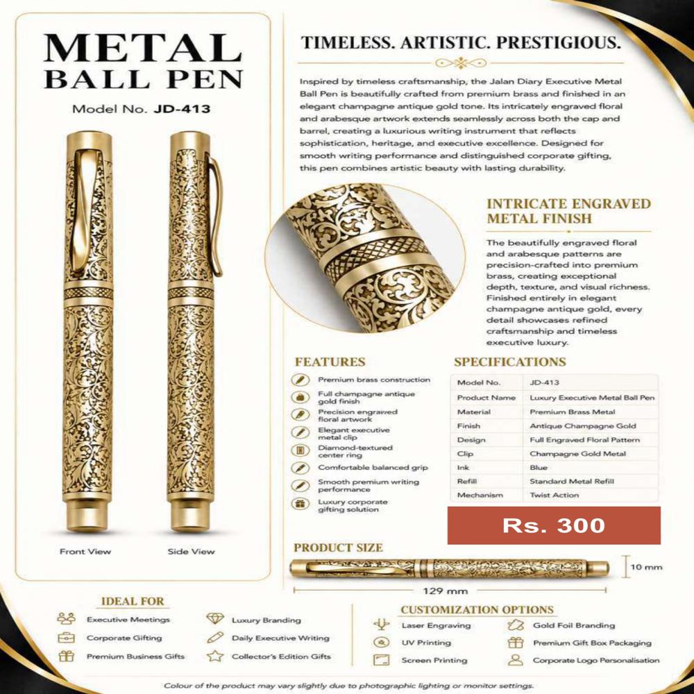 JD-413 Executive Metal Ball Pen
