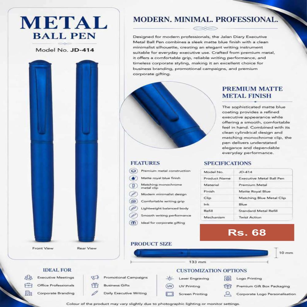 JD-414 Executive Metal Ball Pen
