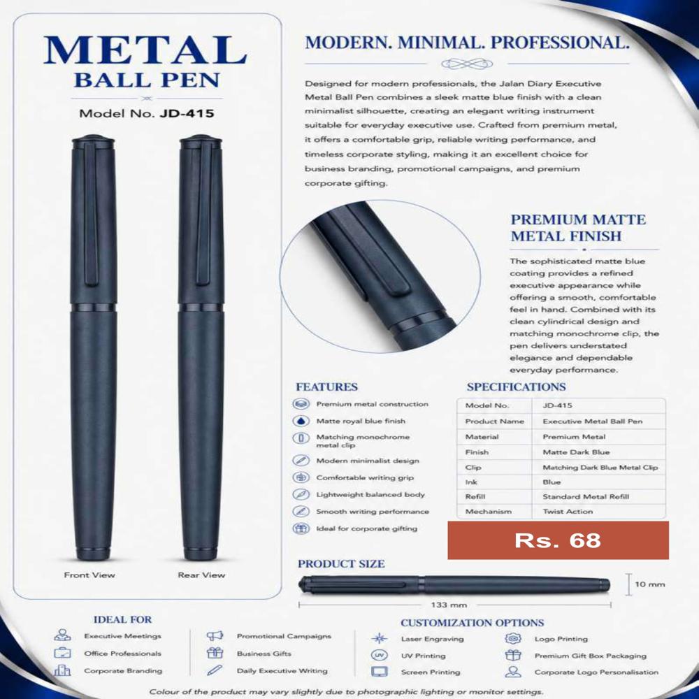 JD-414 Executive Metal Ball Pen