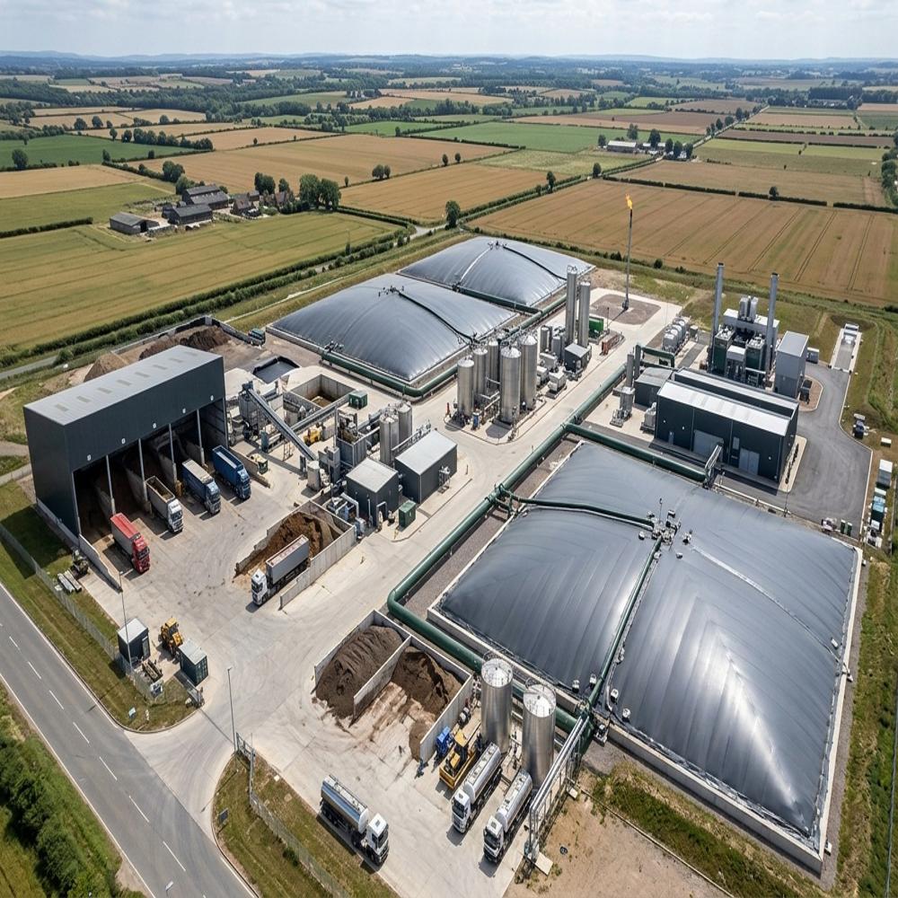 Operational Waste Management Poultry Litter Continuous Plug Flow Dry Digestion High-Solids (HSAD) Biogas Plant