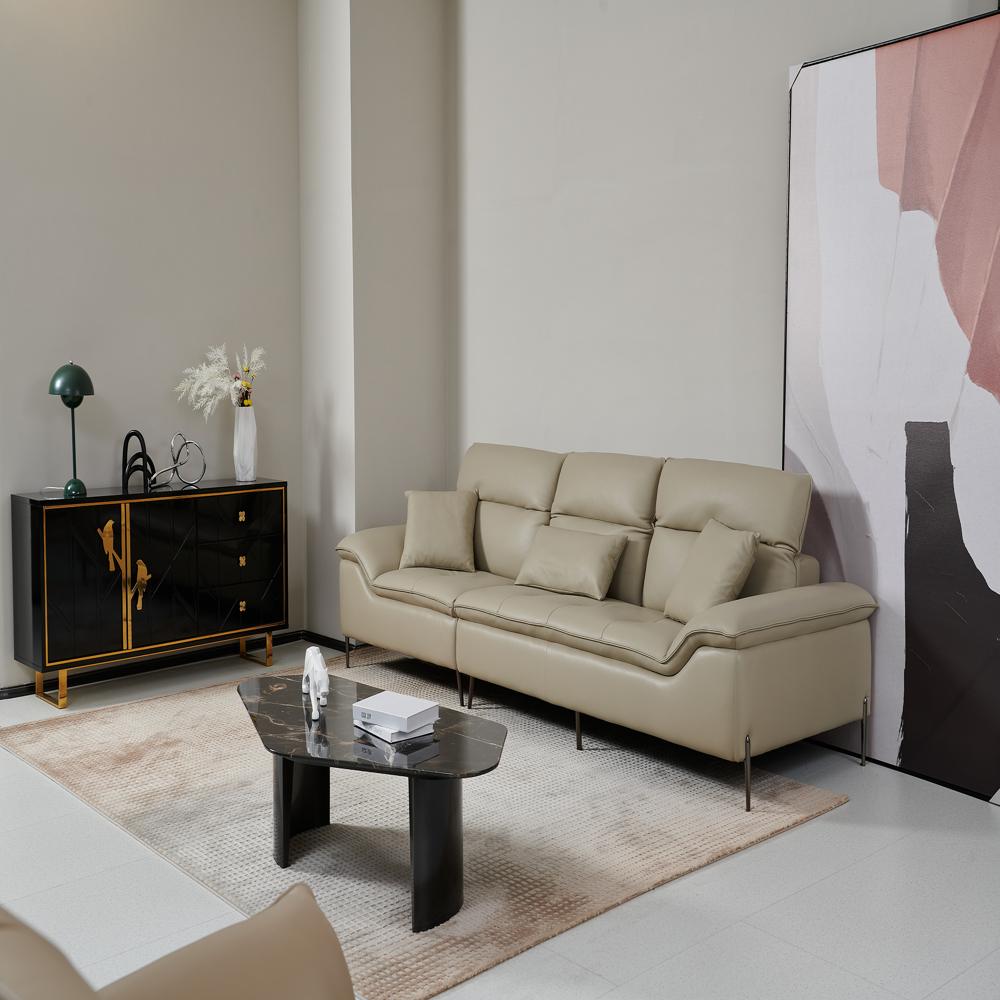 Modern Armrest Leather Sofa