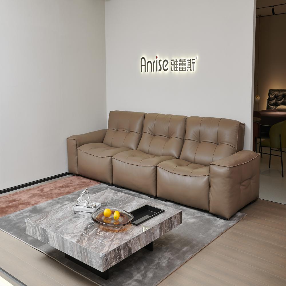 Modern Armrest Leather Sofa