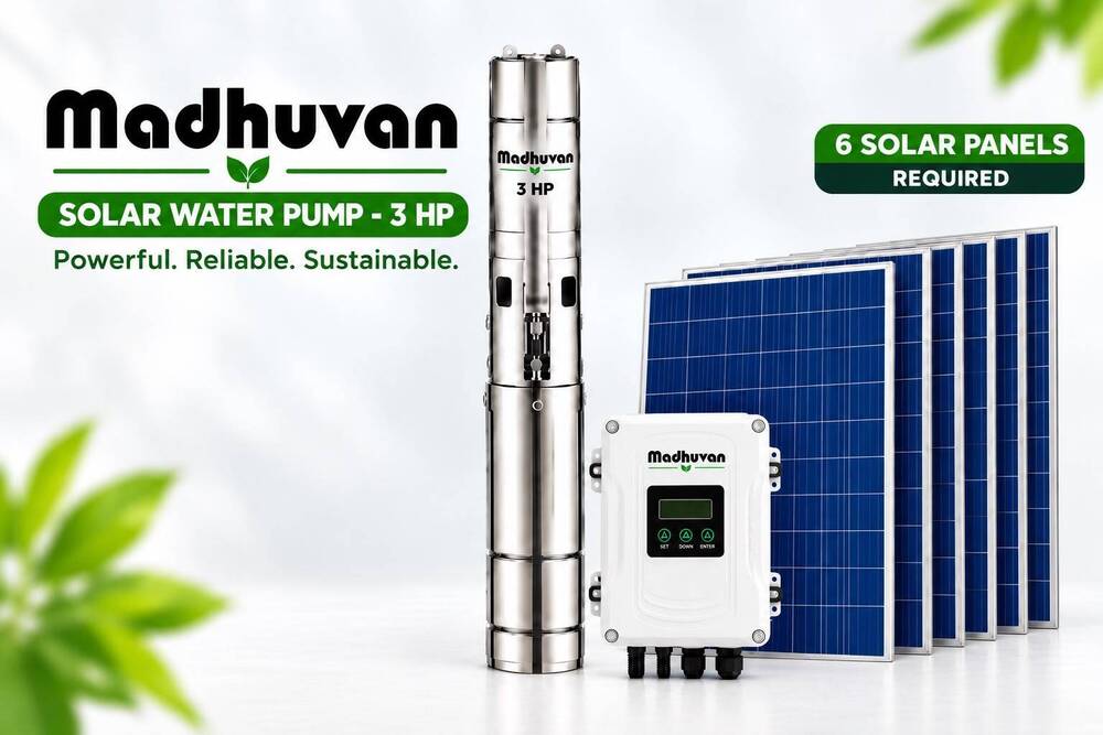 1 HP Solar AC and DC Submersible Pump