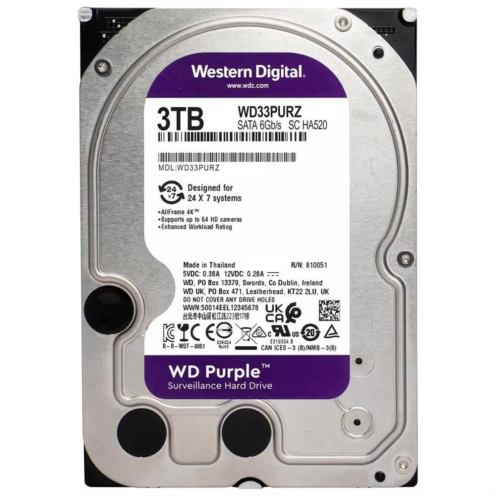 WD Purple 3TB HDD HARDISK 2WD60PURZ2Untitled