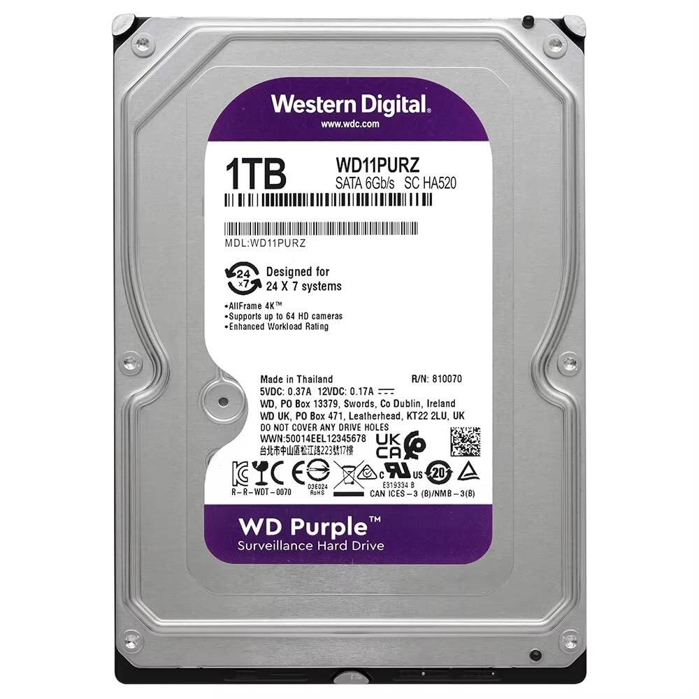 WD Purple 1TB HDD HARDISK 0WD60PURZ0 Untitled