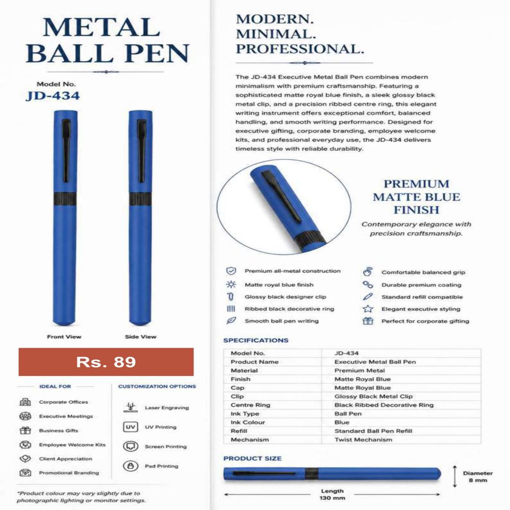 JD-434 Executive Metal Ball Pen