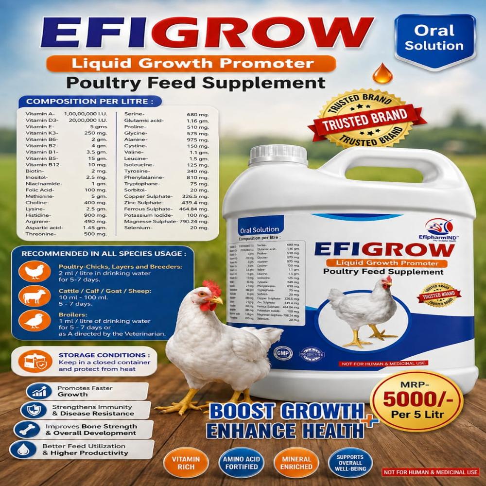Poultry Growth Promoter Liquid - Admixture (%): Na