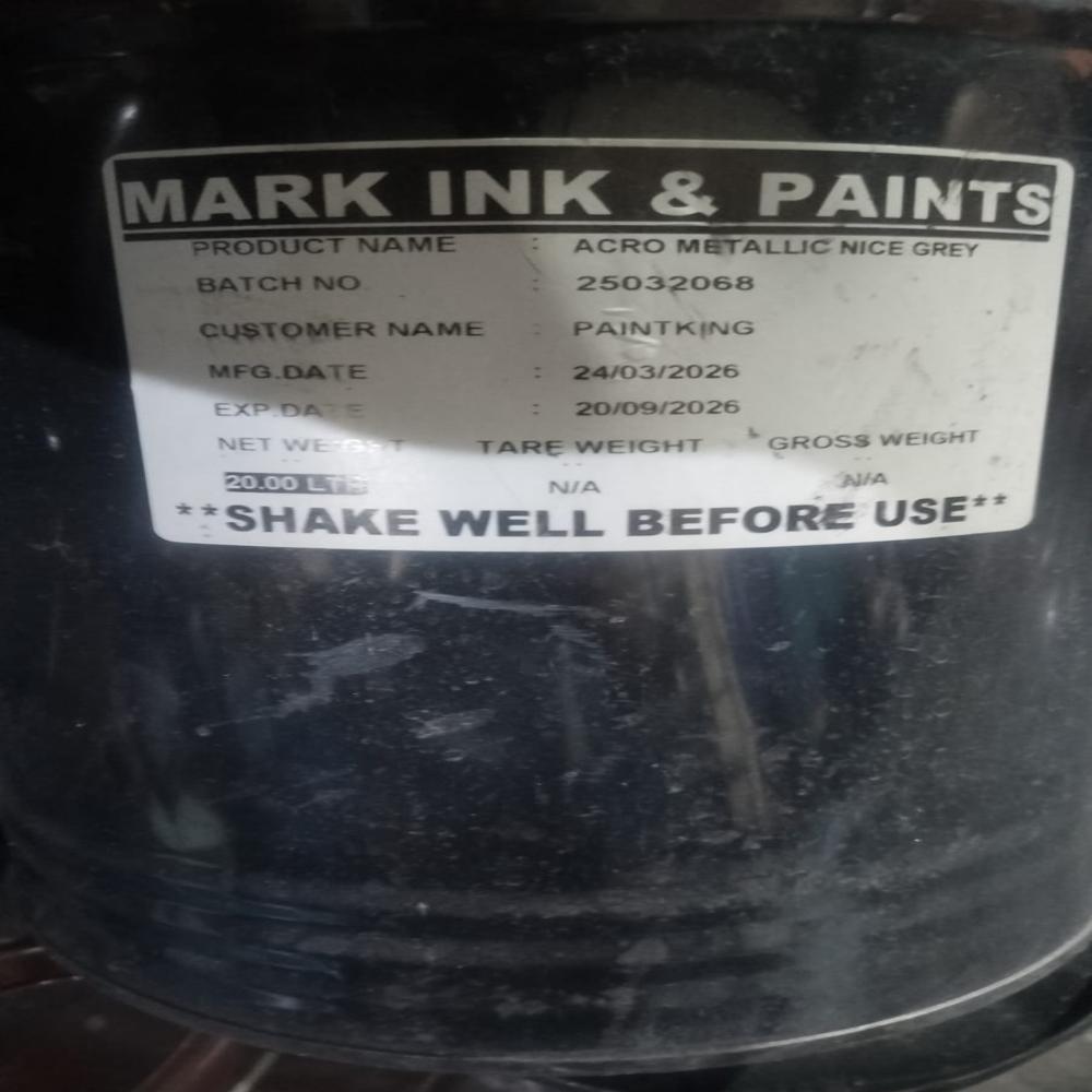 Acro metallic nice grey paint