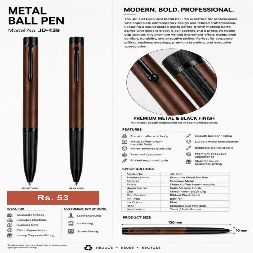 JD-439 Executive Metal Ball Pen