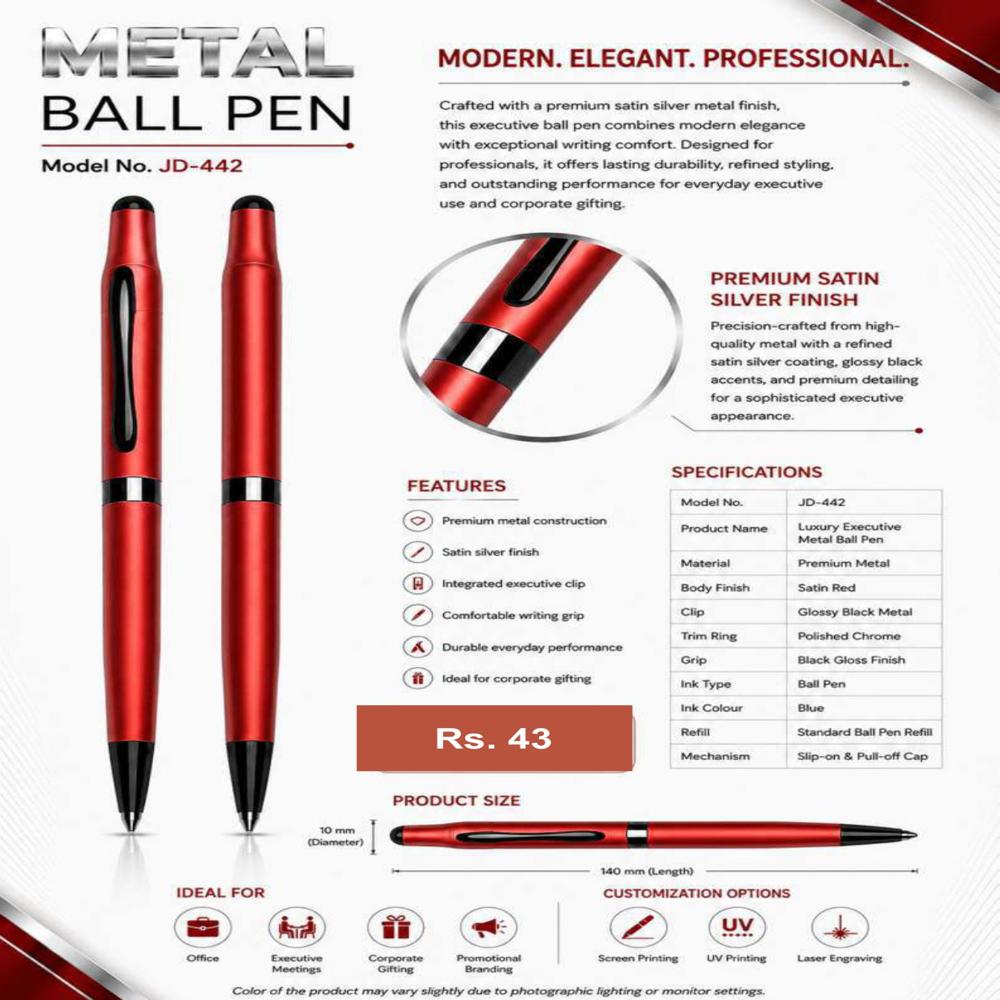 JD-443 Executive Metal Ball Pen