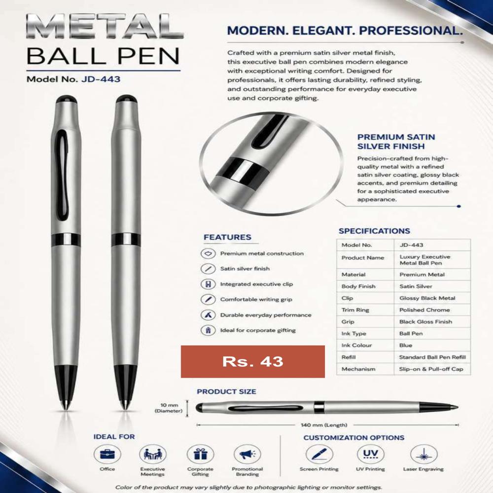 JD-443 Executive Metal Ball Pen