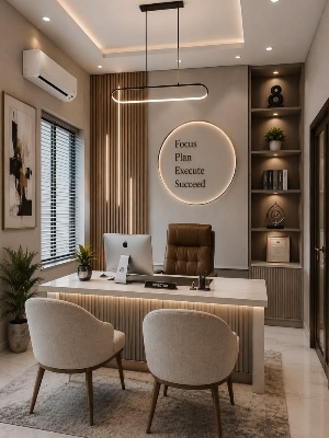 Office Interior Furnishing Services - Artwork: Machine Made
