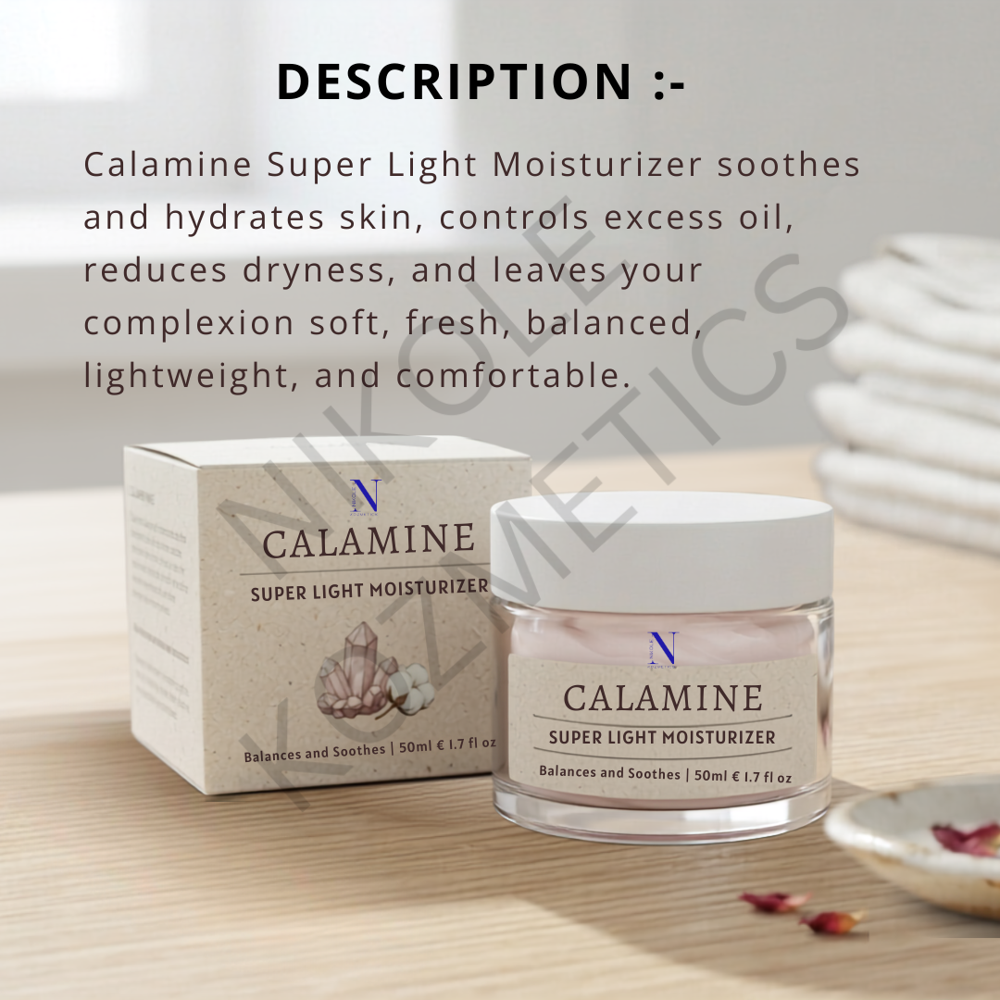Calamine Super Light Moisturizer - Attributes: Smudge Proof