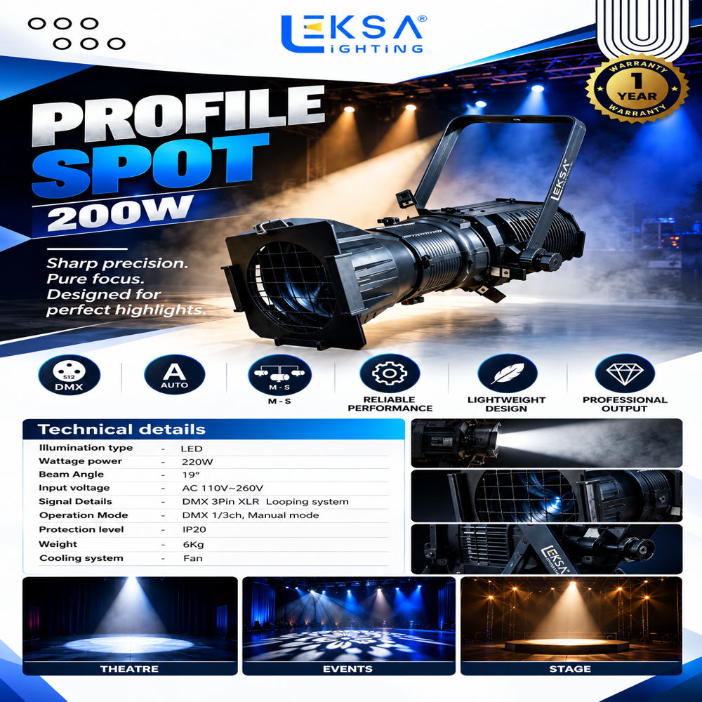Led Profile Spot Light - Application: Stage