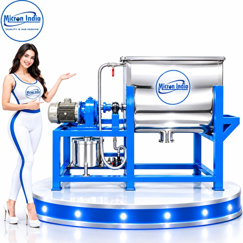 300KG RIBBON BLENDER CENTER DISCHARGE WITH SPRAY SYSTEM