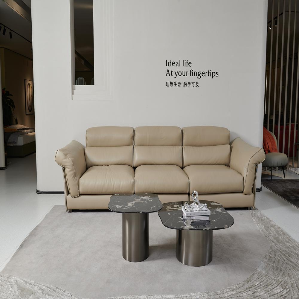 Modern Leather Sofa - Furniture Type: Home Furniture