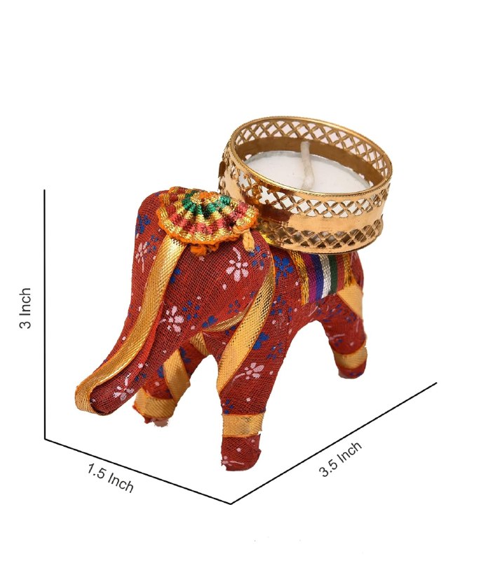 Elephant Shaped Decorative Tea Light Holder
