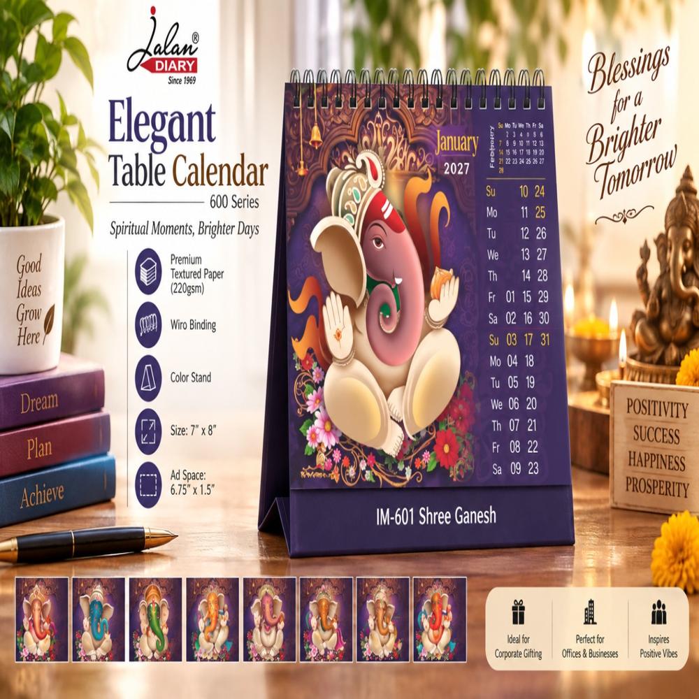 Jalan IM-601 Elegant Table Calender