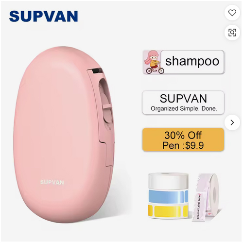 Portable Bottle Mini Thermal Printing Sticker Printer for Home Using