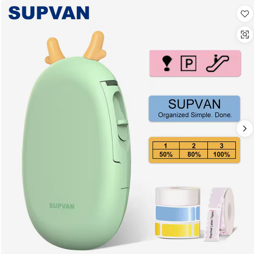 Supvan E10 Machine Pocket Wireless Thermal for Labels Mini Portable Small Sticker Adhesive Label Printer