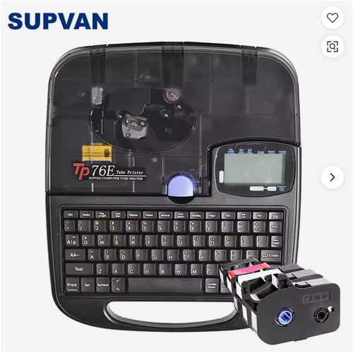 SUPVAN TP76E Industrial Wire Tube Printer with Auto Cut Function for Electrical Cable Labeling