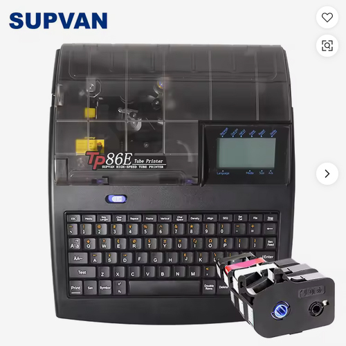 SUPVAN TP86E Durable Industrial Wire Tube Printer Heat Shrink Sleeve Printer APP & PC Compatible