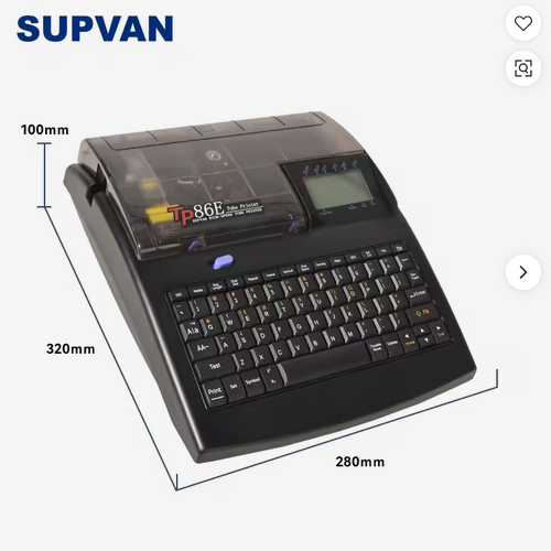 SUPVAN TP86E Professional Industrial Wire and Cable Marker Printer for Electrical Wire Identification, Tubes and Labels Printing