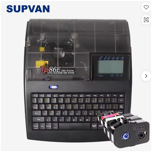 SUPVAN TP86E Industrial ID Cable Printer for Electrical Wire Identification, Heat Shrink Tubes & Labels Printing