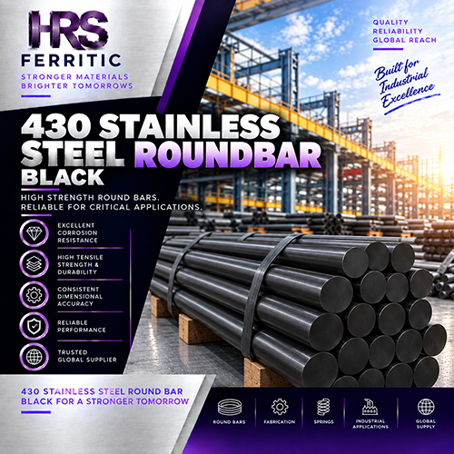 430 Stainless Steel Black Round Bar