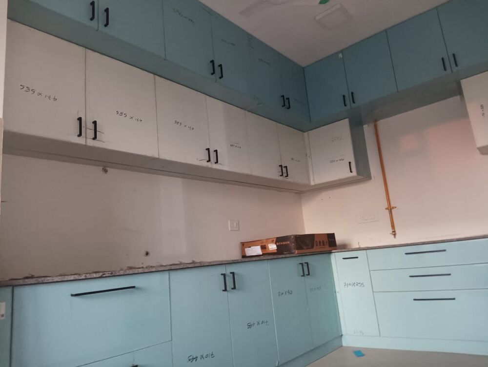 L-Shaped Modular Kitchen Cabinets