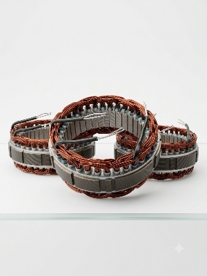 Alternator Stator - Color: Grey Red Brown