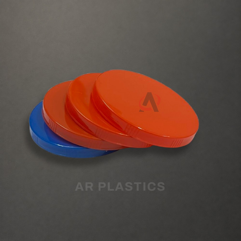 83 Mm Plain Small Cap - Plastic, 83 Millimeter Diameter, Multicolour, Screw Cap Type, Suitable For Jars, Warranty Included