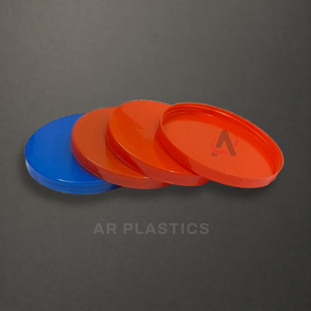83 Mm Plain Small Cap - Plastic, 83 Millimeter Diameter, Multicolour, Screw Cap Type, Suitable For Jars, Warranty Included