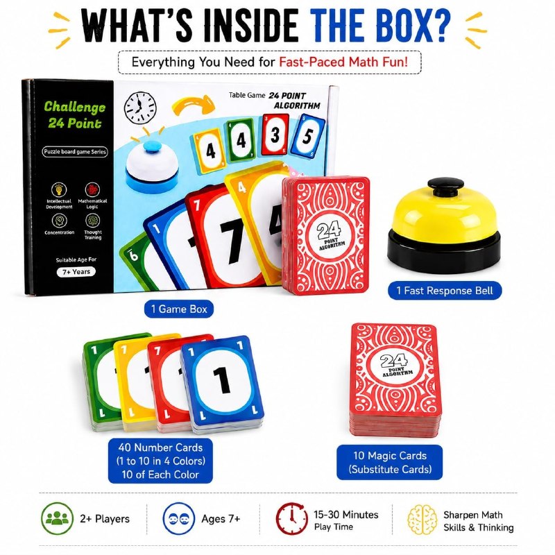 24 Point Algorithm Table Game Set