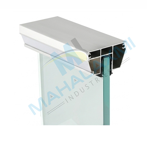 Mi2-126 35 X 70 1 Sside Led Pipe Aluminium Hand Rail - Finishing: Smooth Anodized