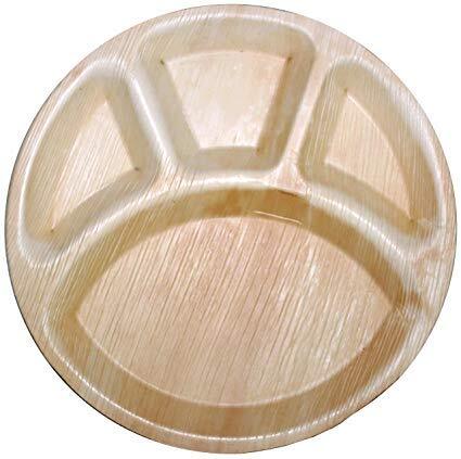 4 CP Round Areca Plate