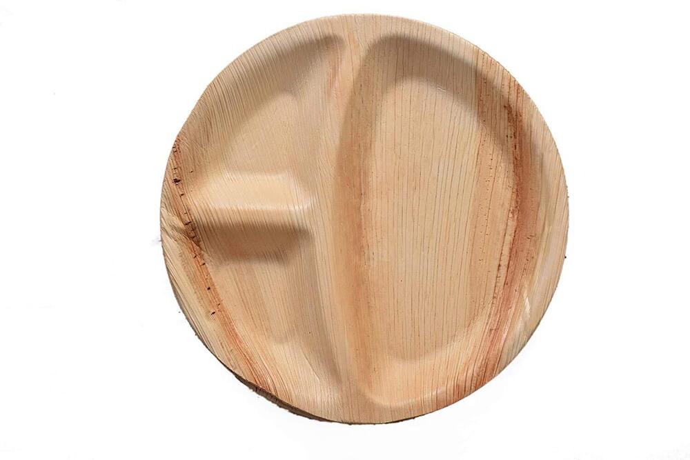 3 CP Round Areca Plate