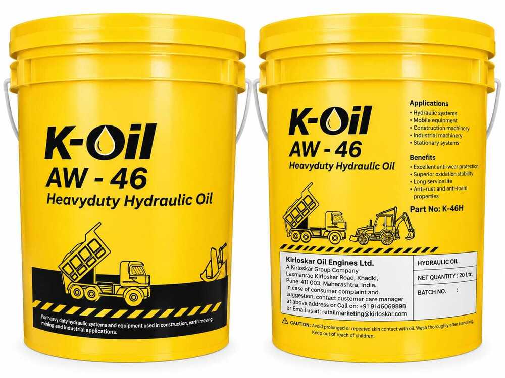 K-Oil AW-46 Heavy Duty Hydraulic Oil