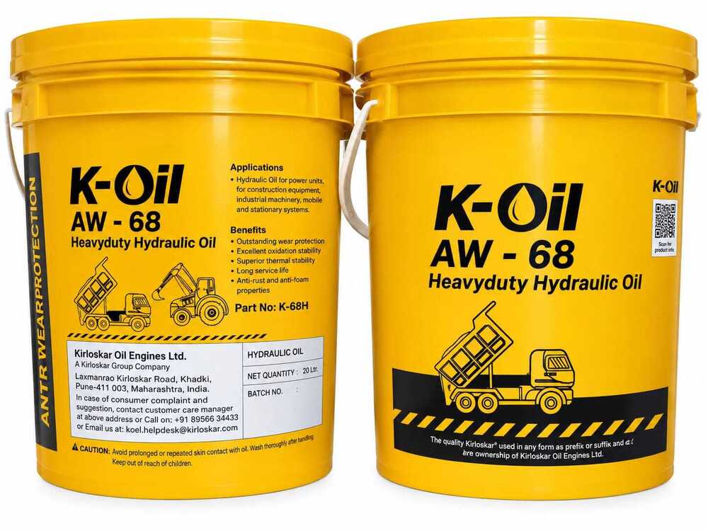 K-Oil AW-68 Heavy Duty Hydraulic Oil